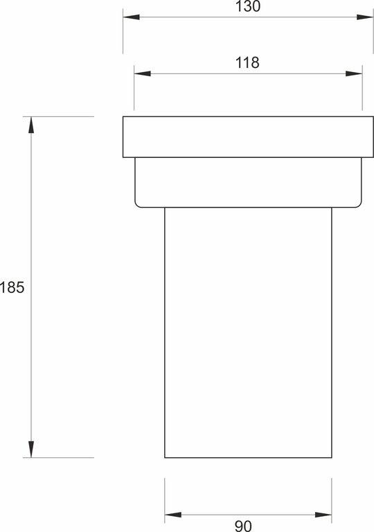 VISAM odvodna ravna cev