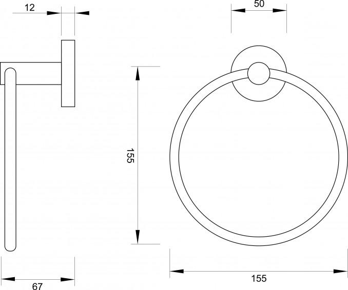 Držač peskira MINOTTI 50700 mali
