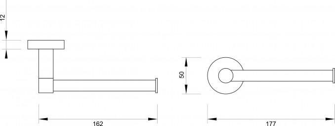 Držač toalet papira MINOTTI 50700 ravni