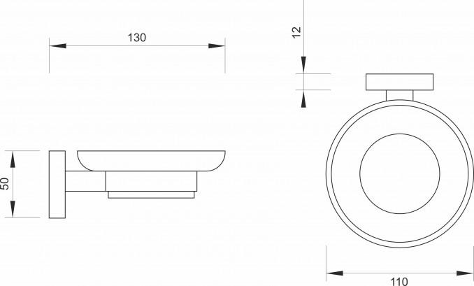 Držač sapuna MINOTTI 50700 staklo
