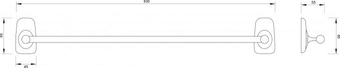 Držač peškira MINOTTI 80600 60cm