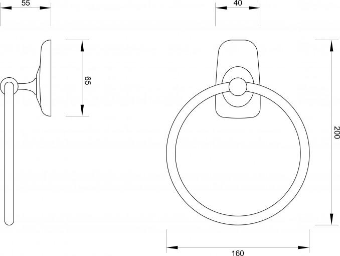 Držač peškira MINOTTI 80600 mali