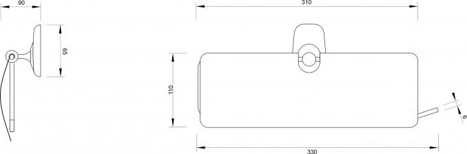 Držač ubrusa MINOTTI 80600 sa poklopcem