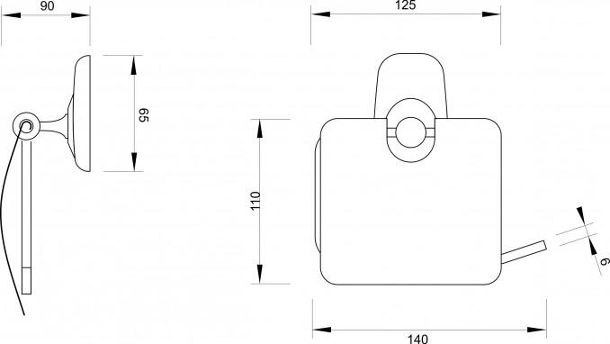 Držač toalet papira MINOTTI 80600