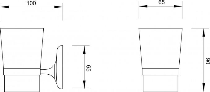 Držač čaše MINOTTI 80600 staklo