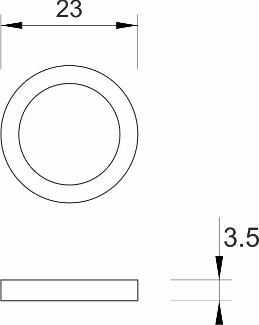 Gumica MINOTTI za holender baštenske slavine 1/2"x3/4"